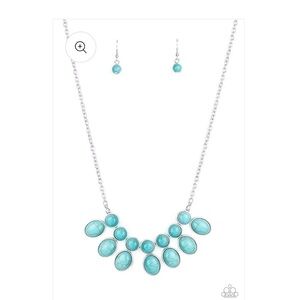 Environmental Impact Blue Necklace Set